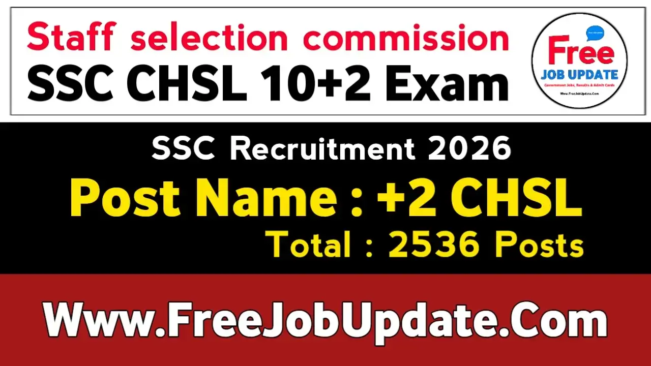 SSC CHSL 10+2 Exam Recruitment 2026